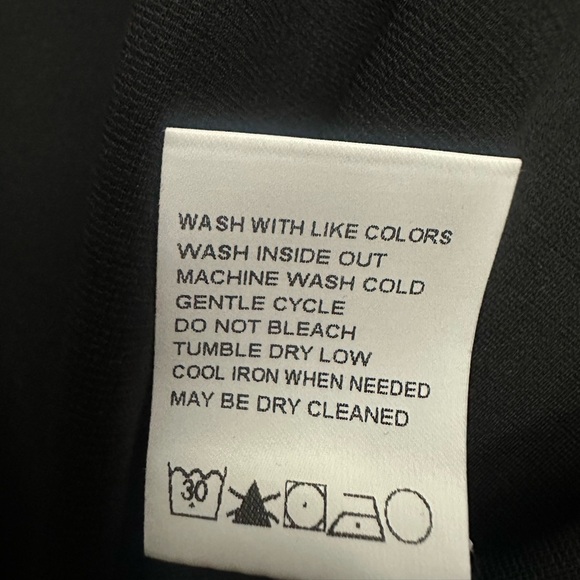 Trisha Tyler Long Sleeve Blouse Elastic Band Front Size 3X Black Assymetric NWT - Picture 6 of 6